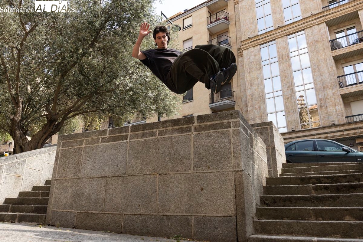 VÍDEO Y FOTOS | Juanjo González, un salmantino que practica parkour: El parkour es casi una filosofía, te cambia la manera de pensar y actuar