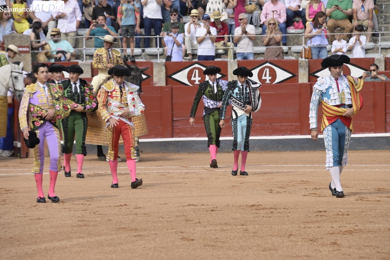 Marco Pérez, con Morante y Roca Rey en Valladolid