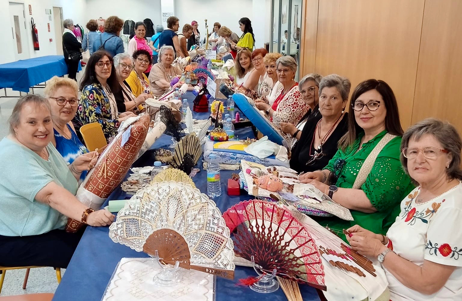 Las encajeras de Peñaranda, protagonistas destacadas en el gran Encuentro de Bolillos Ciudad de Salamanca
