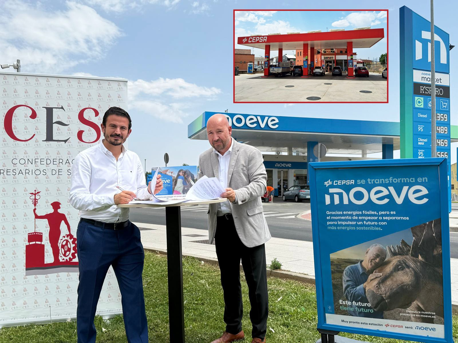 CES y MOEVE-CEPSA sellan una alianza para abaratar el repostaje a los empresarios salmantinos