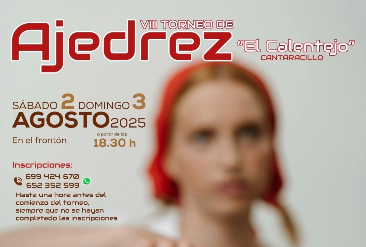 El ajedrez vuelve a Cantaracillo con 450 euros en premios para los mejores jugadores