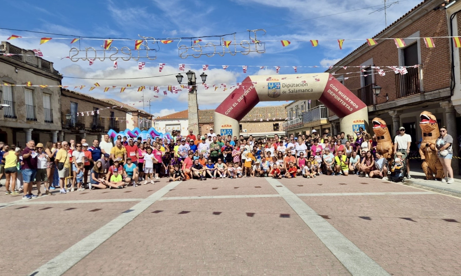 Masiva y solidaria participación en la IX Quedada Ciclista y Runner de Santiago de la Puebla