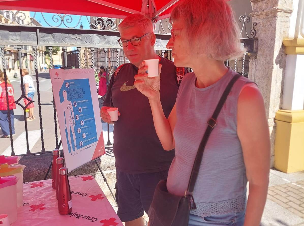 Cruz Roja conciencia a mirobrigenses y forasteros sobre los riesgos del calor