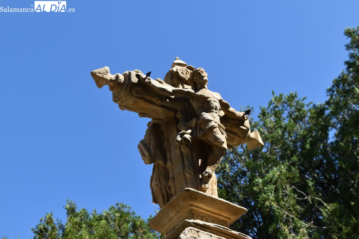 El crucero de San Cebrián recupera su esplendor tras una minuciosa restauración