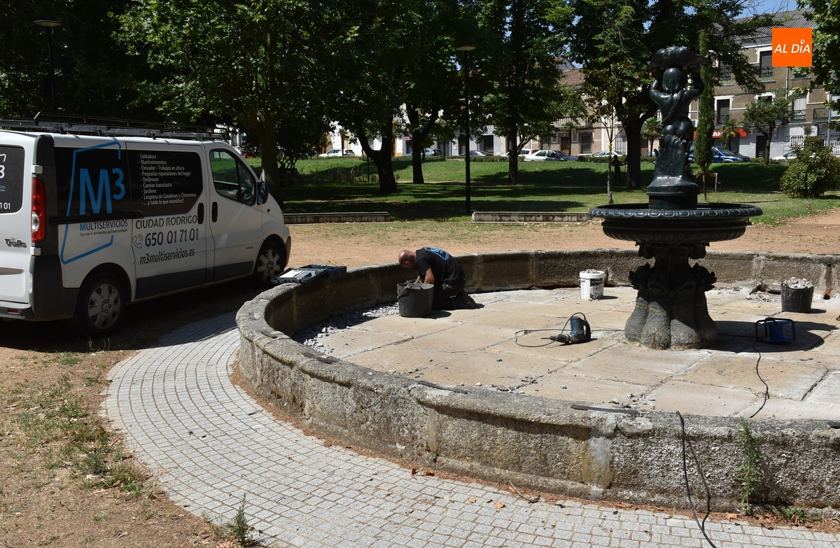 En marcha la reparación de la fuente de La Florida