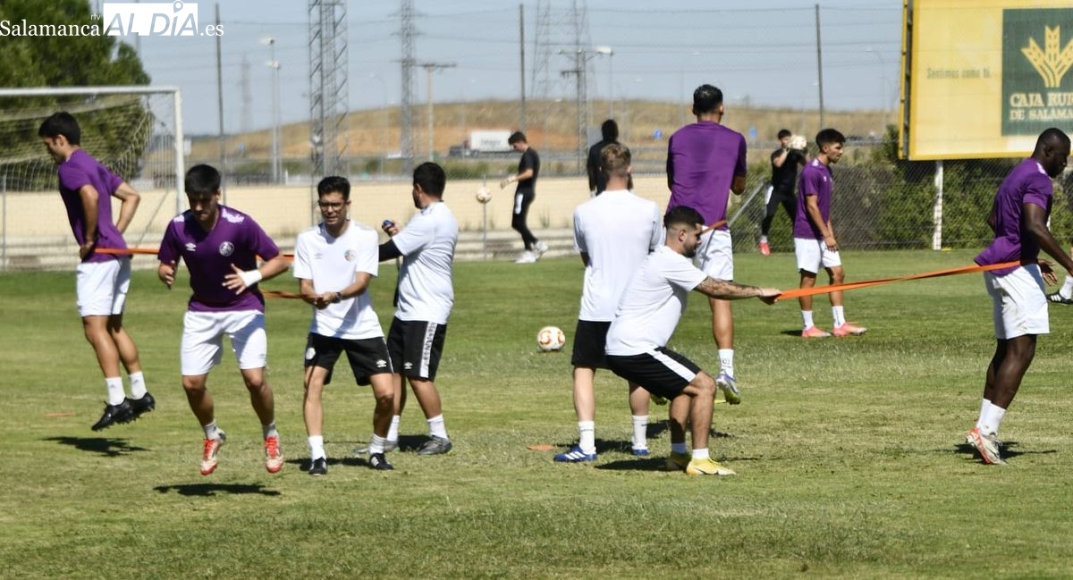 FOTOS | El Salamanca UDS sube la intensidad en su segundo día de trabajo 