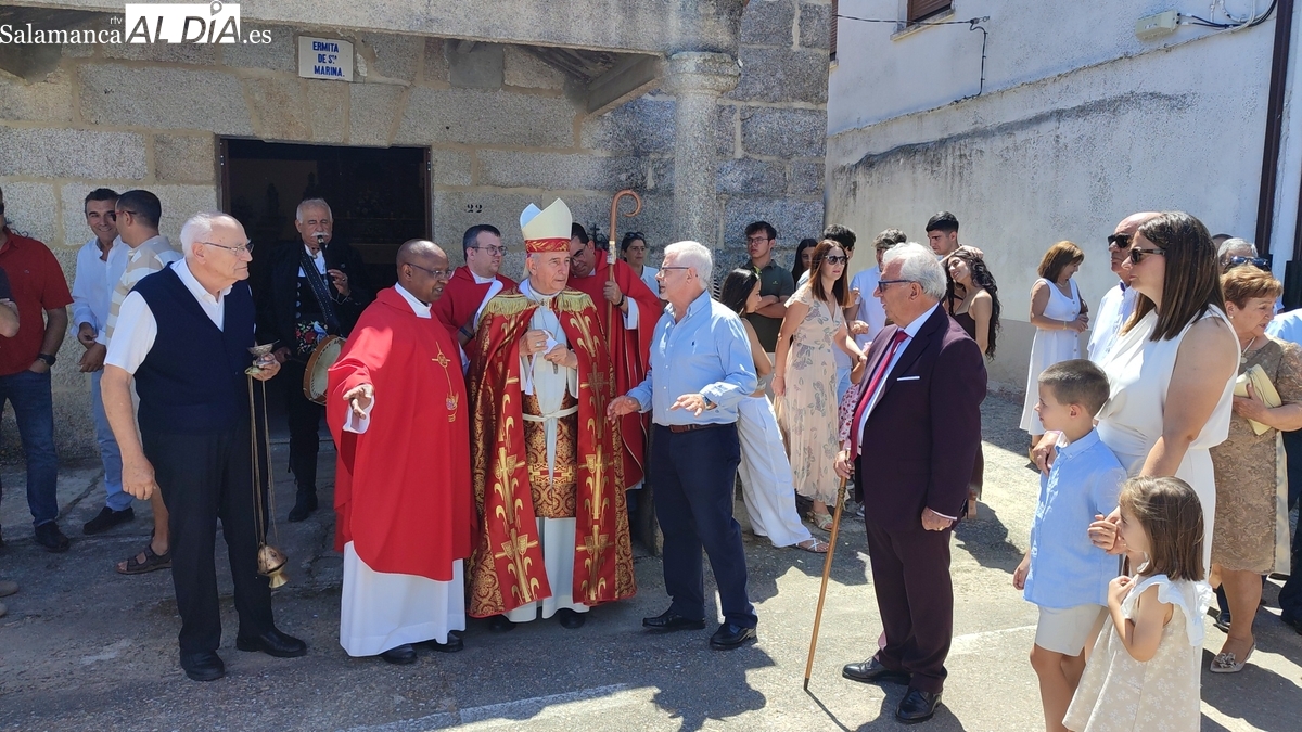 Villasbuenas se vuelca con su patrona Santa Marina en un día de devoción, música y tradición con la presencia de Monseñor Retana