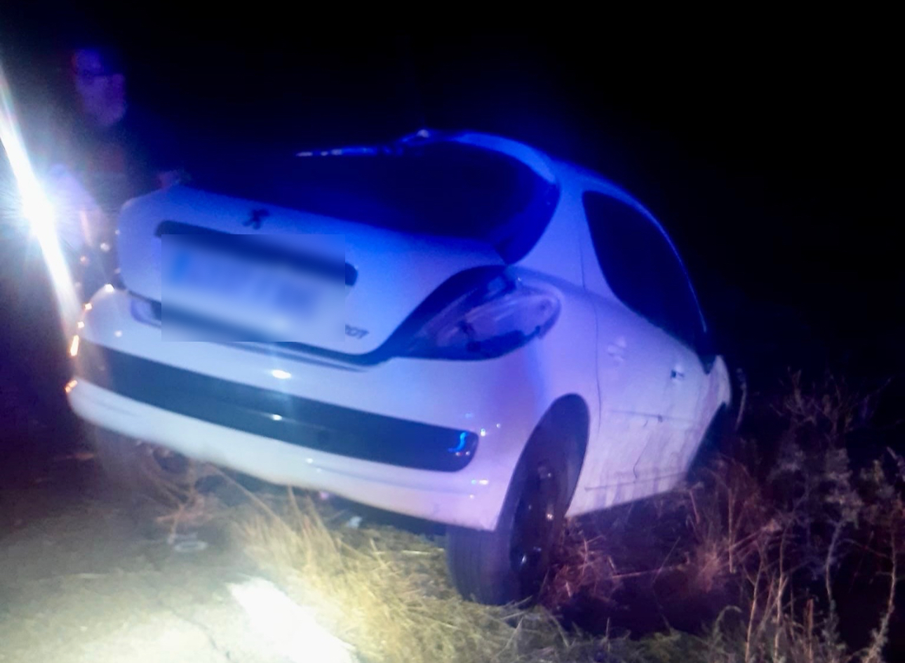 Herida una mujer de 19 años en una salida de vía en la carretera entre Campo de Peñaranda y Zorita