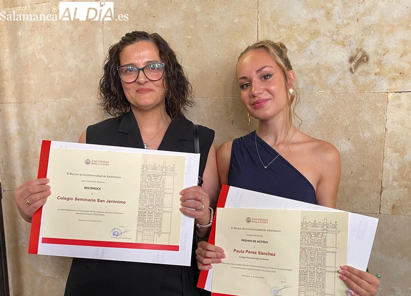 Paula Pérez, de Alba de Tormes, entre los cien mejores de la EBAU premiados por la USAL