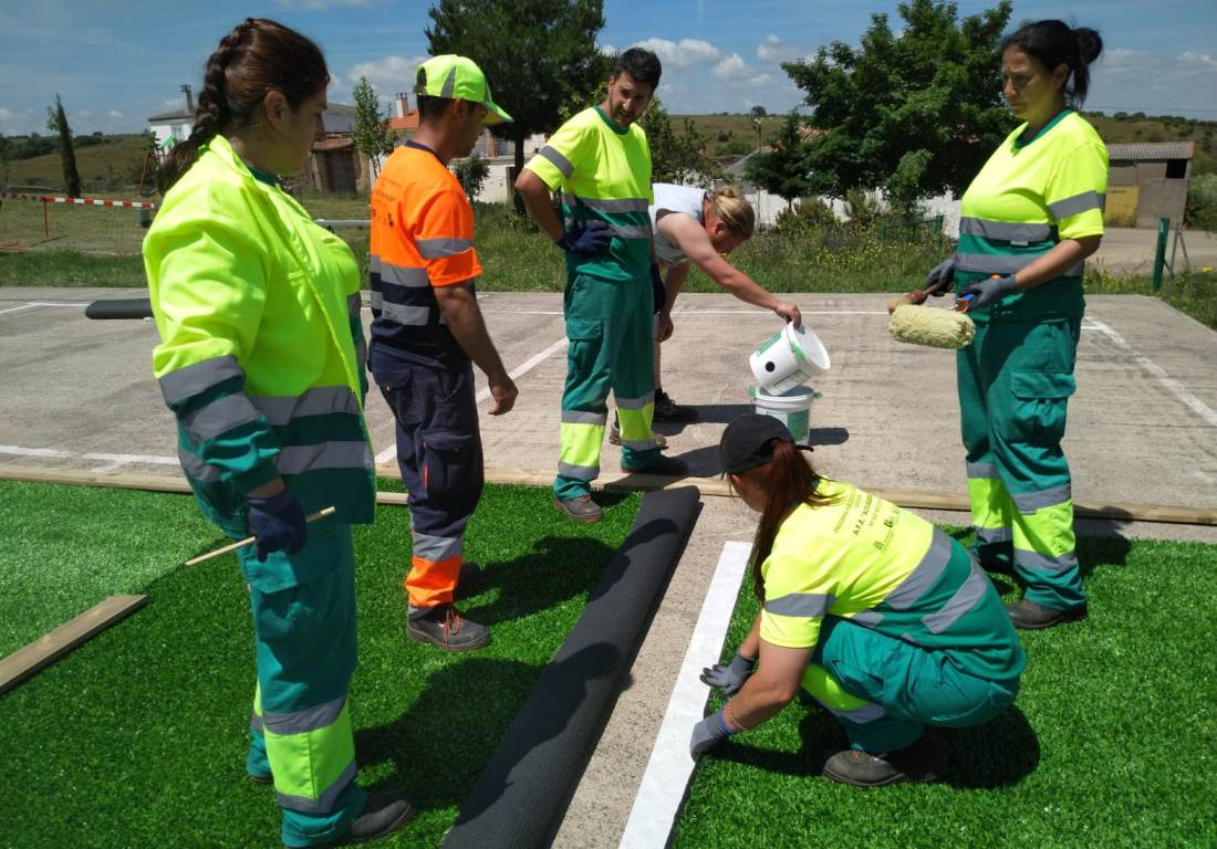 Los alumnos de la AFE Alto Águeda Plus completan la primera parte de su formación