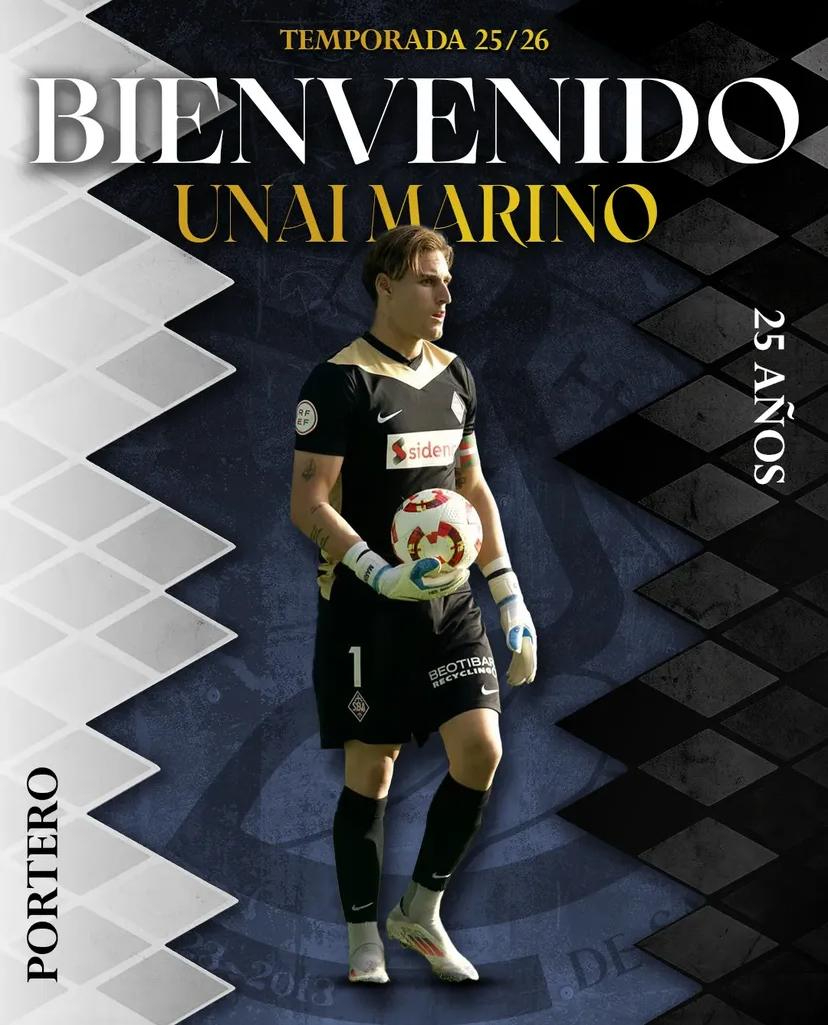 Unai Marino, nuevo fichaje para la portería de Unionistas 