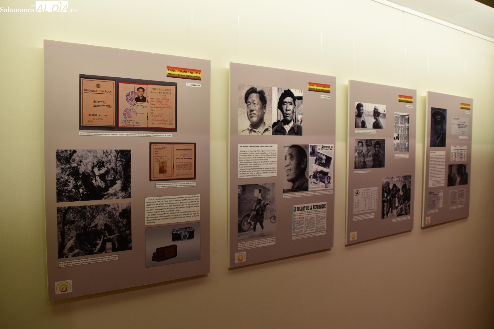 FOTOS | Una exposición en Salamanca recupera la historia de los brigadistas chinos en la Guerra Civil