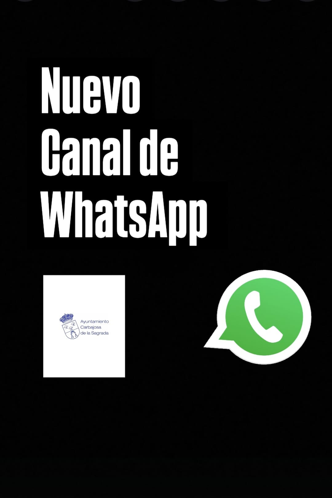 Carbajosa estrena canal de WhatsApp para la comunicación directa con los vecinos