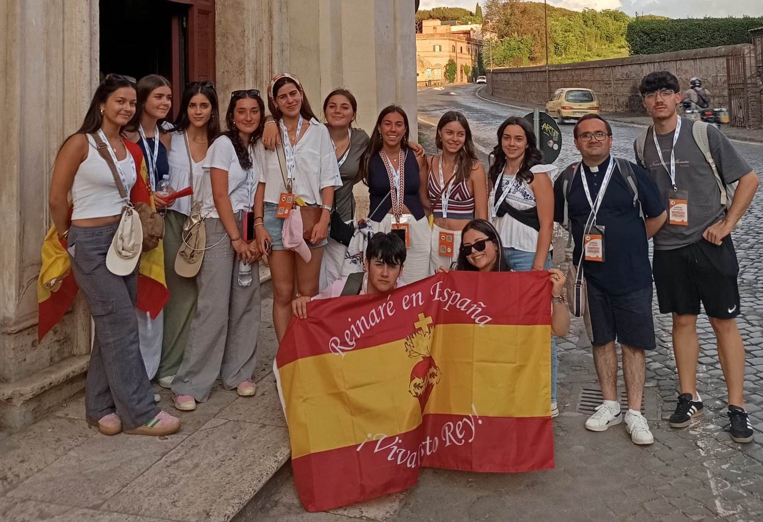 Empiezan a disfrutar del Jubileo los jóvenes que han viajado a Roma desde la Diócesis