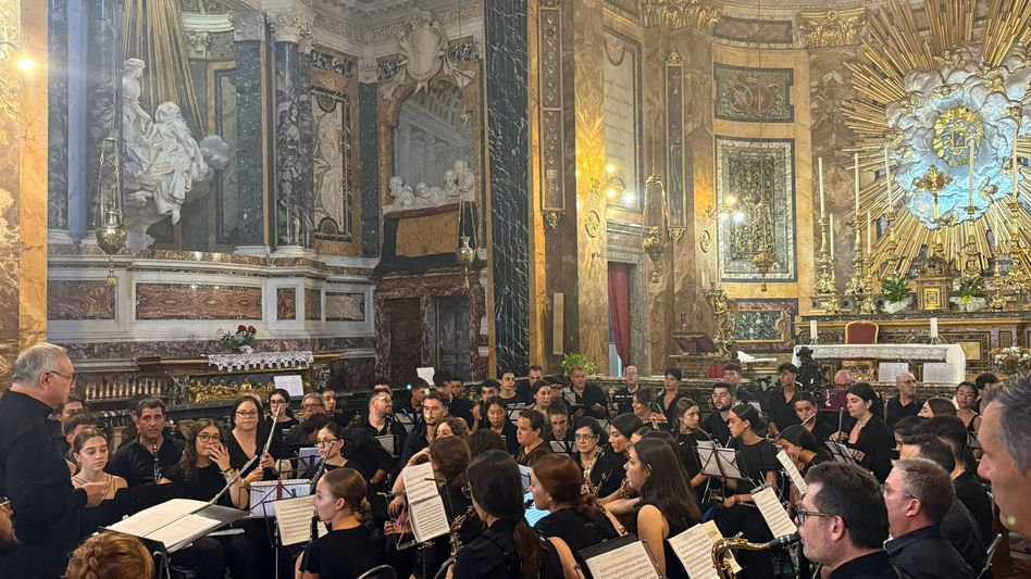 La Banda de Música de Alba de Tormes emociona en Roma ante el Éxtasis de Bernini