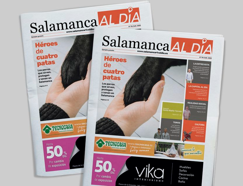 Este viernes sale a la calle el número de julio del periódico de papel SALAMANCA AL DÍA