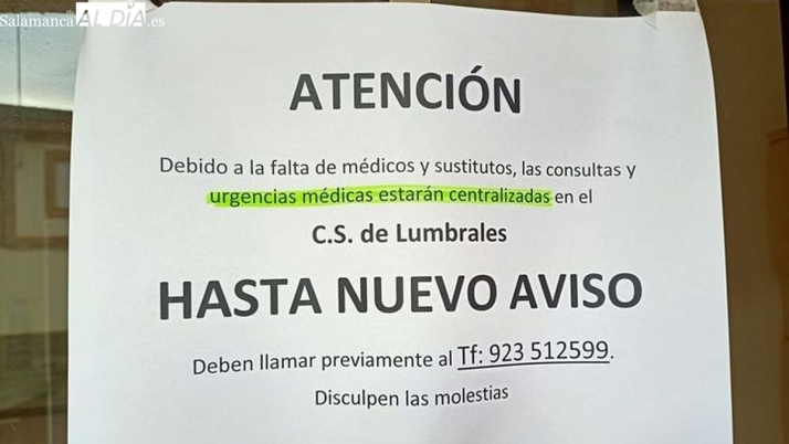 El PP dice ahora que se cubrirán las guardias de Villarino con un nuevo contrato y acusa al PSOE de mentir