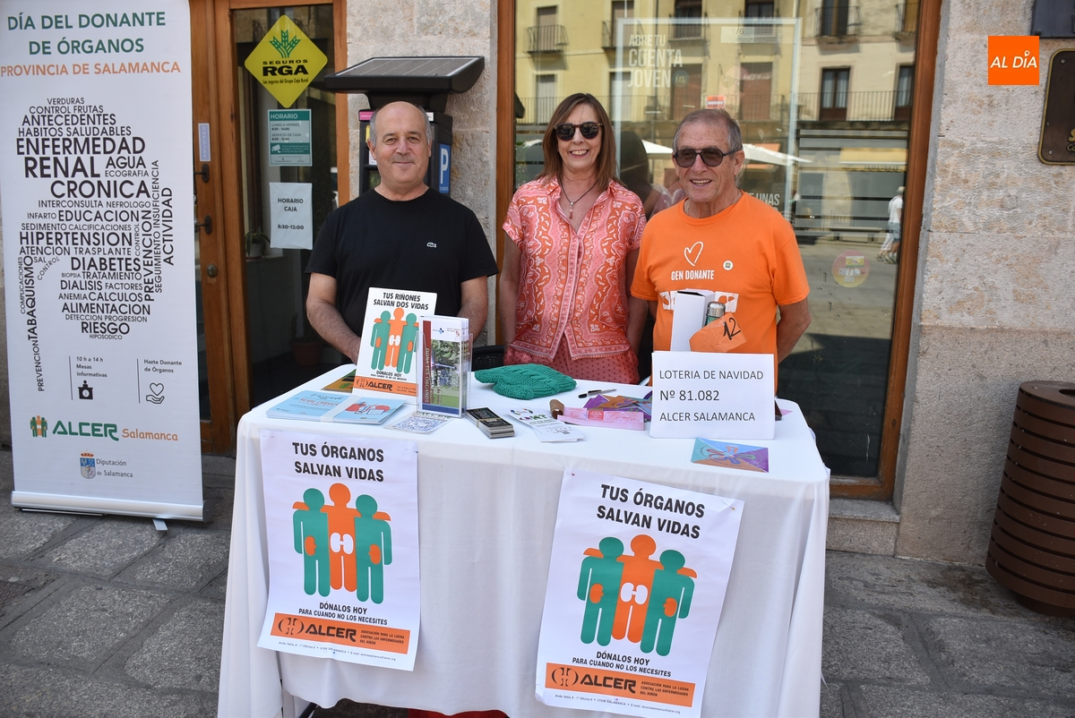 ALCER fomenta en plena Plaza Mayor la donación de órganos