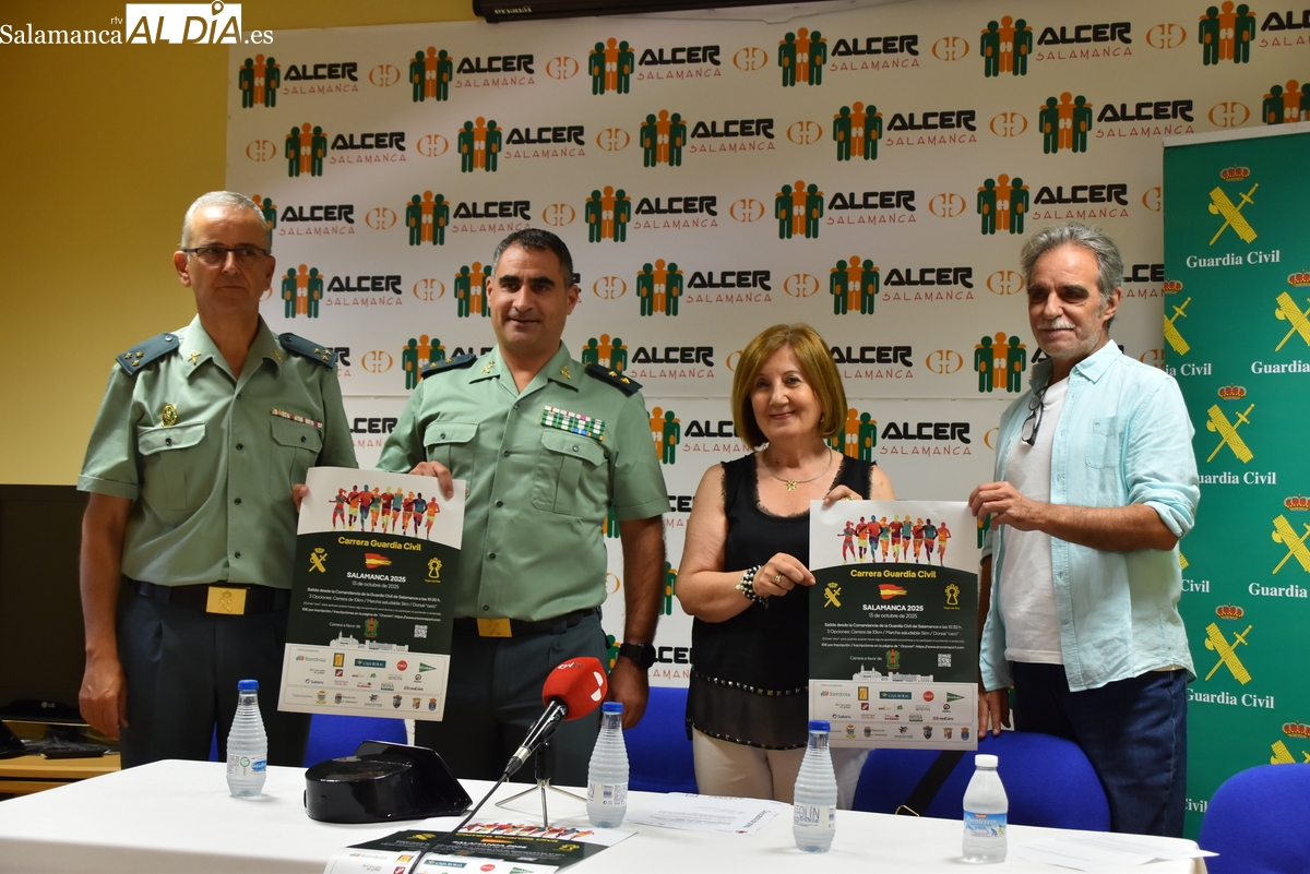 900 dorsales por la vida: así será la carrera de la Guardia Civil a favor de ALCER Salamanca