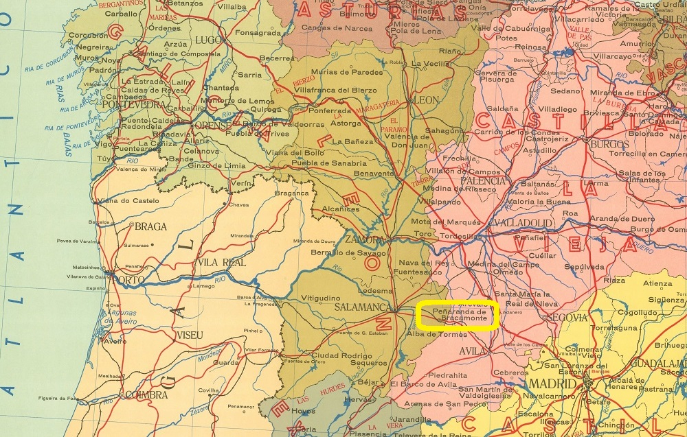 Peñaranda de Bracamonte no es Castilla, es Región Leonesa.