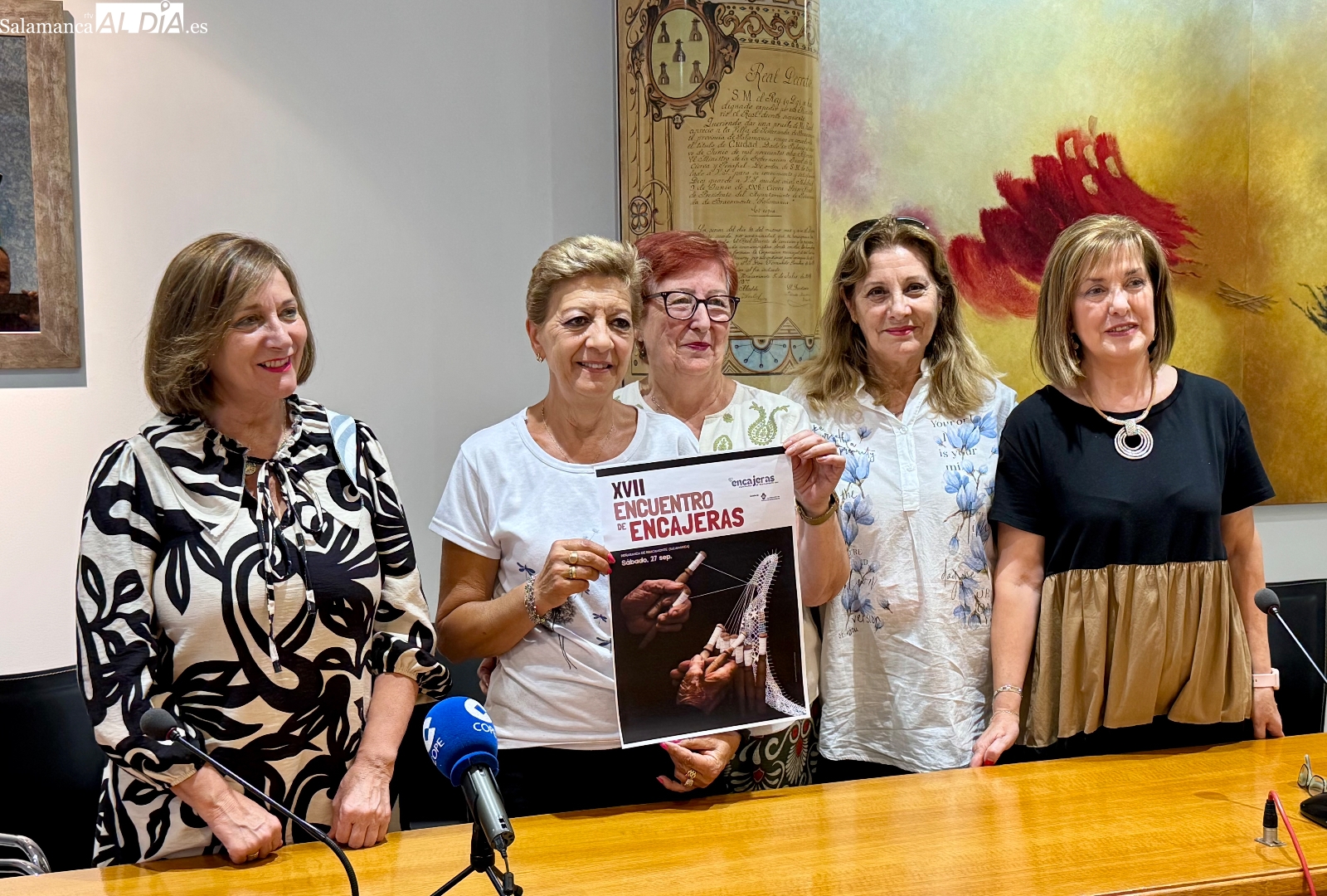 El XVII Encuentro de Encajeras de Peñaranda llenará la calle Cervantes de tradición y participantes el 27 de septiembre