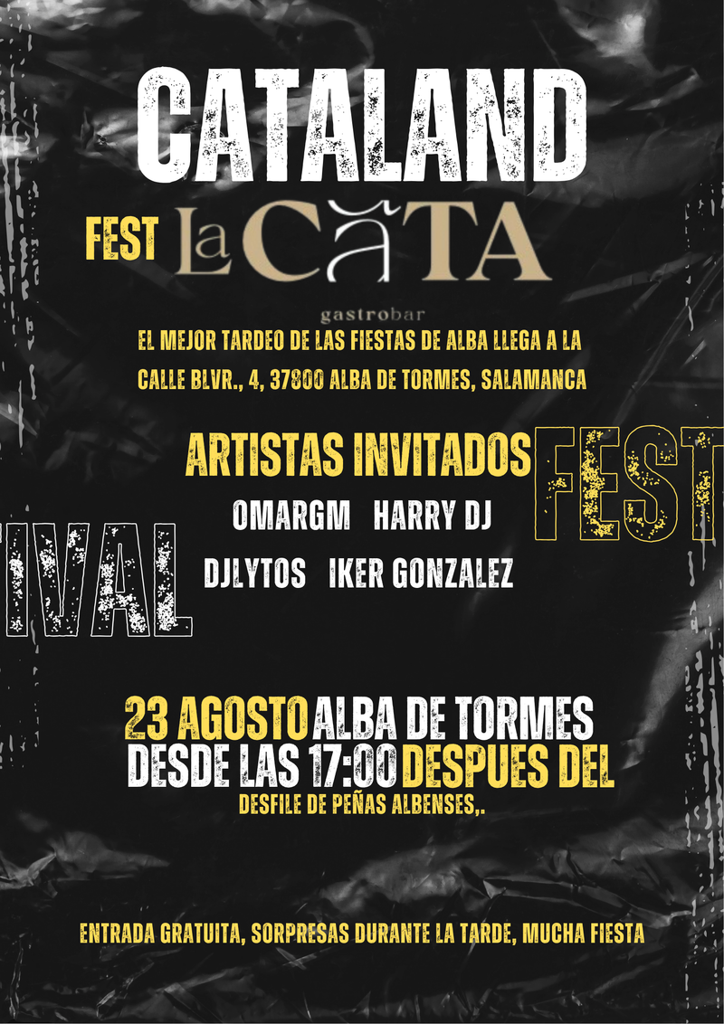 La Cata Gastrobar presenta el Cataland Fest con cuatro DJs para animar el tardeo de las fiestas de Alba