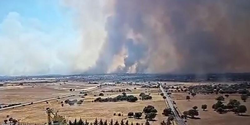 La amenaza del fuego se extiende por Salamanca: activada la alerta máxima también en La Sagrada