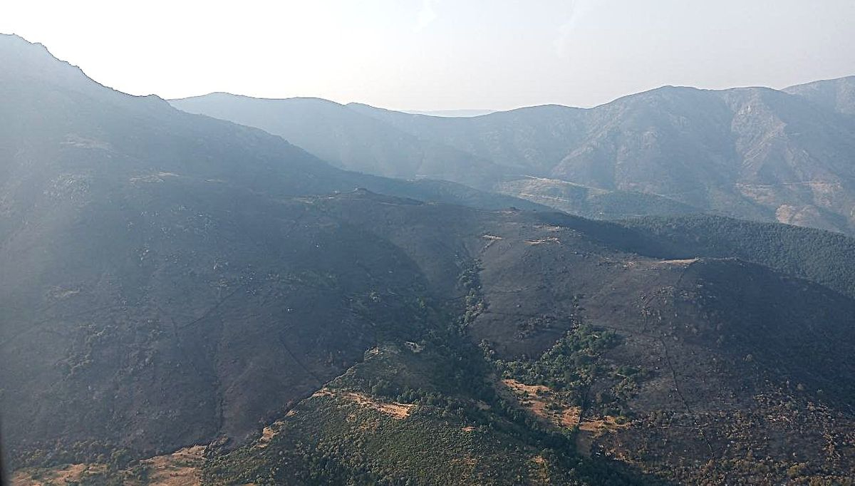 Acusan a la Junta de dejar solo a Candelario frente al gran incendio de Cáceres