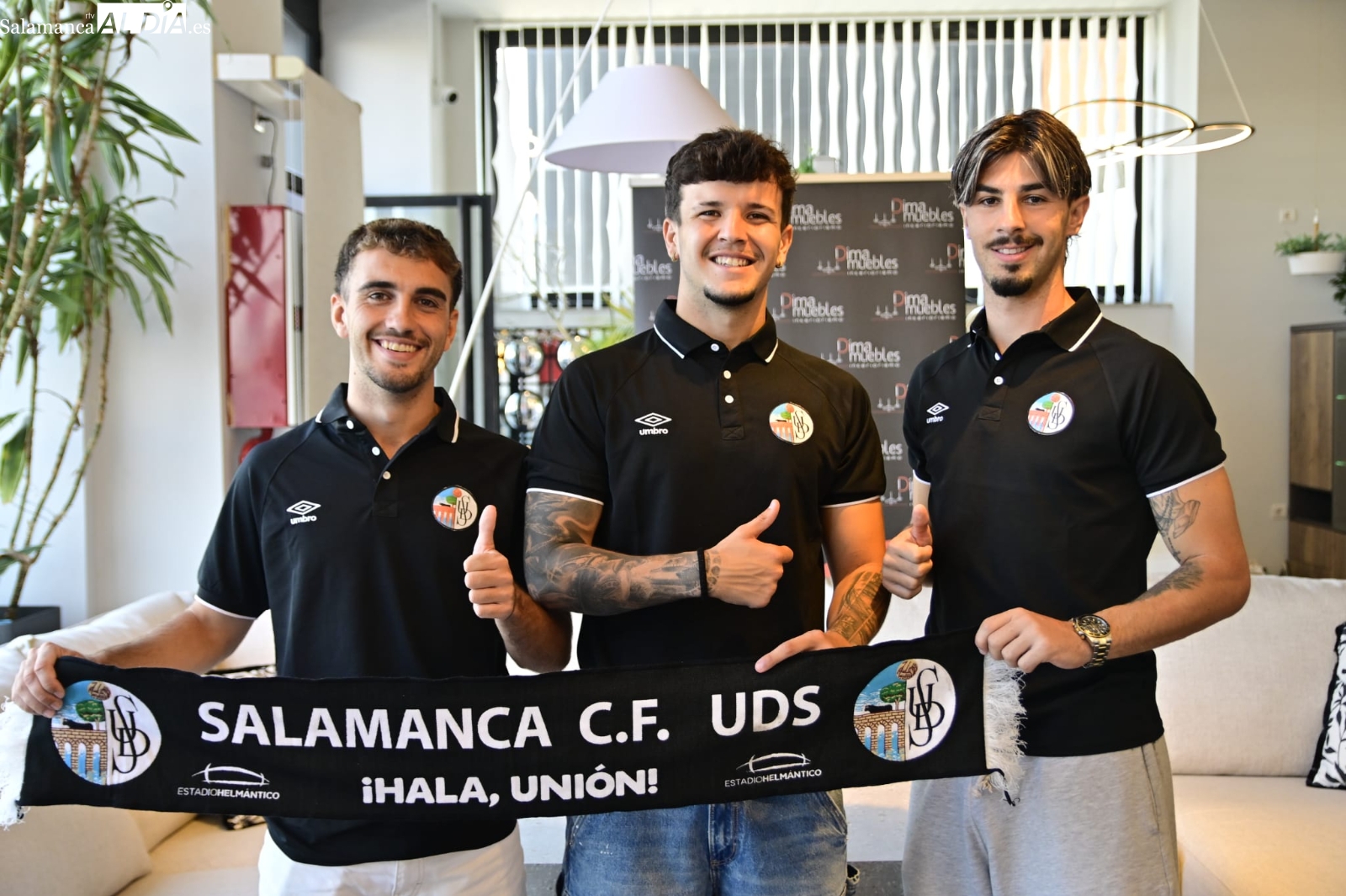 FOTOS | Marotías, Abraham y Parra, presentados con el Salamanca UDS: seriedad, un legado familiar y la ambición de un talento de casa