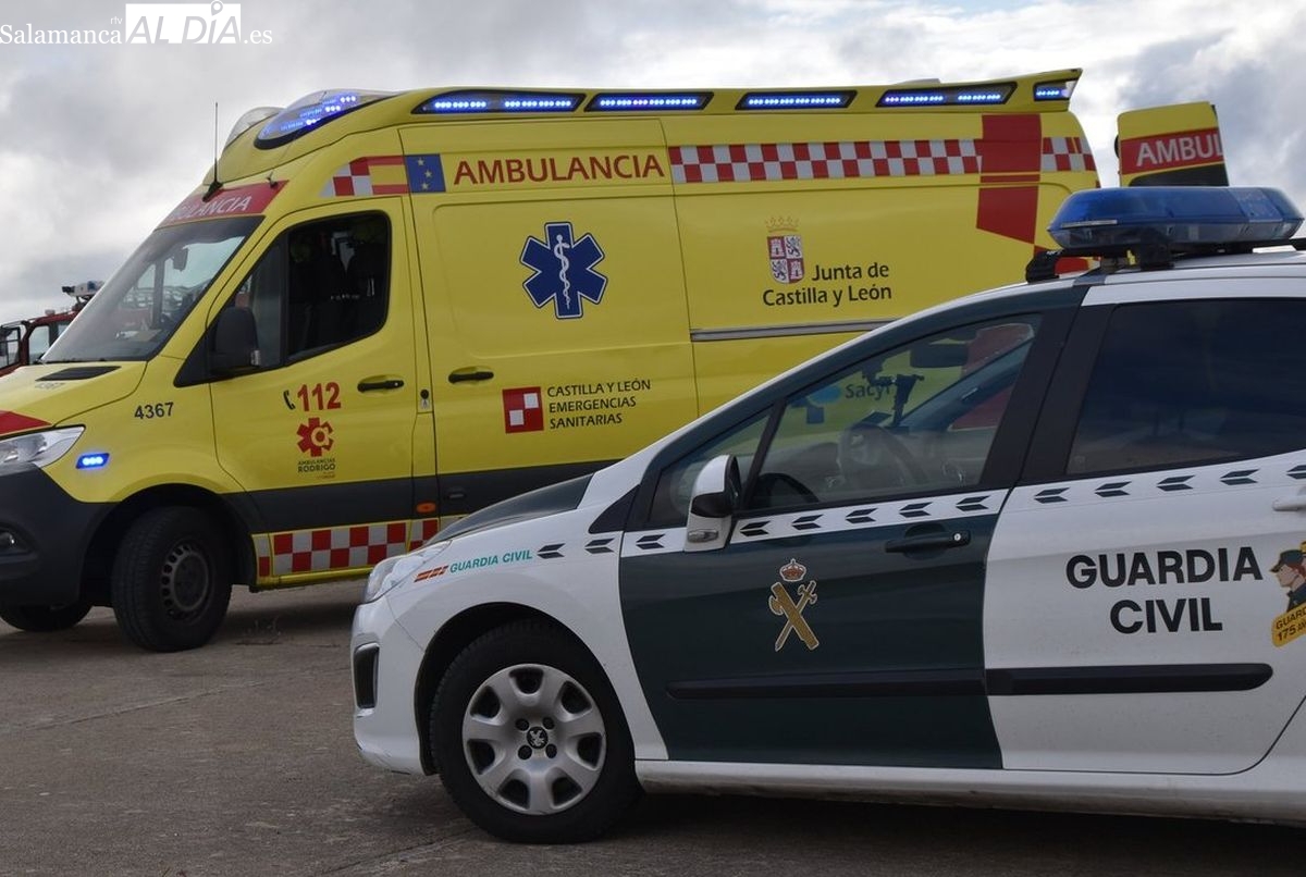 Herido un motorista de 45 años tras una colisión con un turismo en Carbajosa de la Sagrada