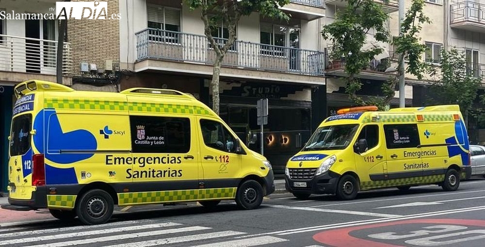 Herido un ciclista de 69 años tras ser alcanzado por un turismo en Salamanca