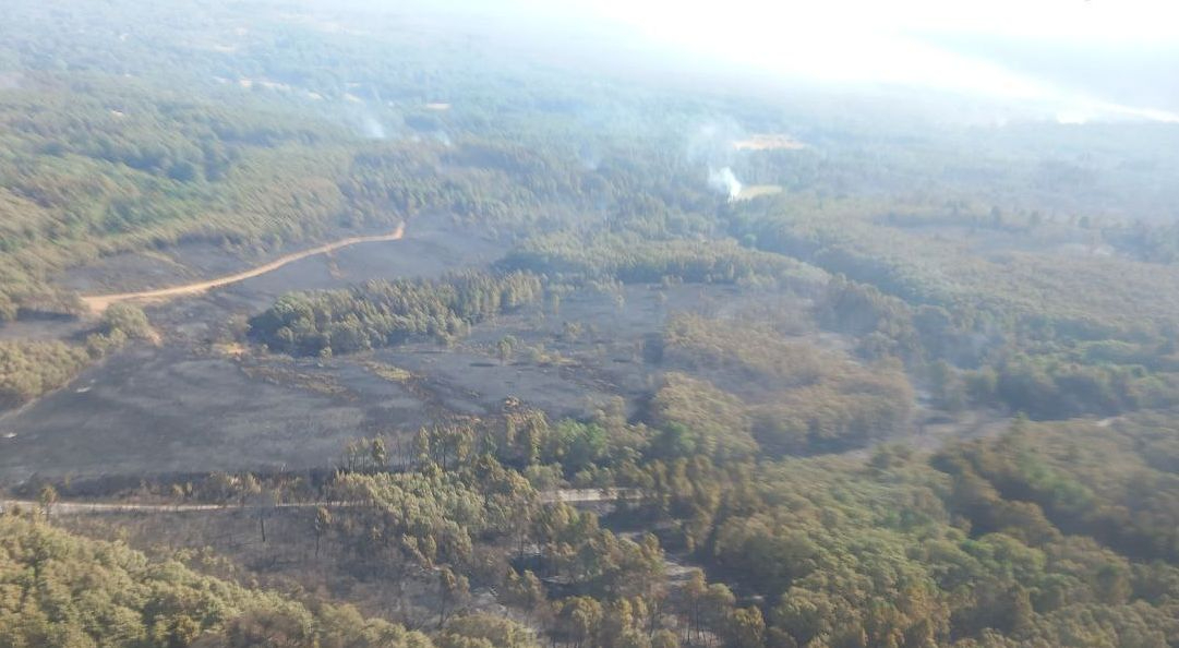 La lucha contra el fuego en Salamanca continúa con cuatro frentes activos y uno en máxima alerta