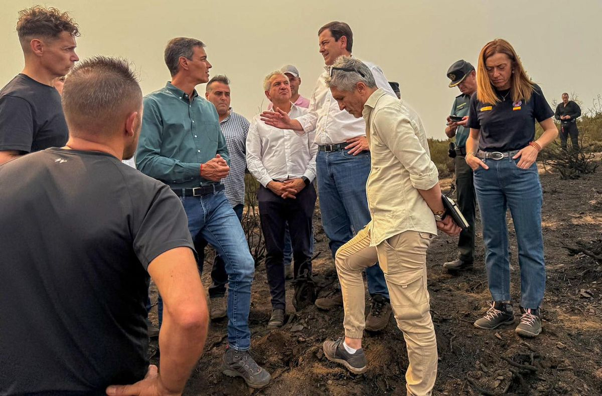 Pedro Sánchez visita este martes las zonas afectadas por los incendios de Zamora y Cáceres