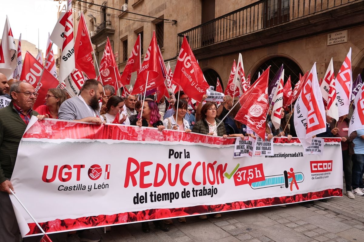 El bloqueo a la jornada de 37,5 horas semanales deja en el aire la mejora de 60.000 trabajadores en Salamanca