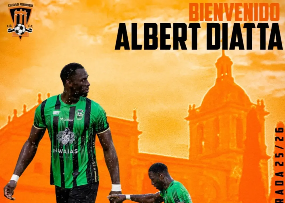 El Ciudad Rodrigo ficha al delantero de origen senegalés Albert Diatta