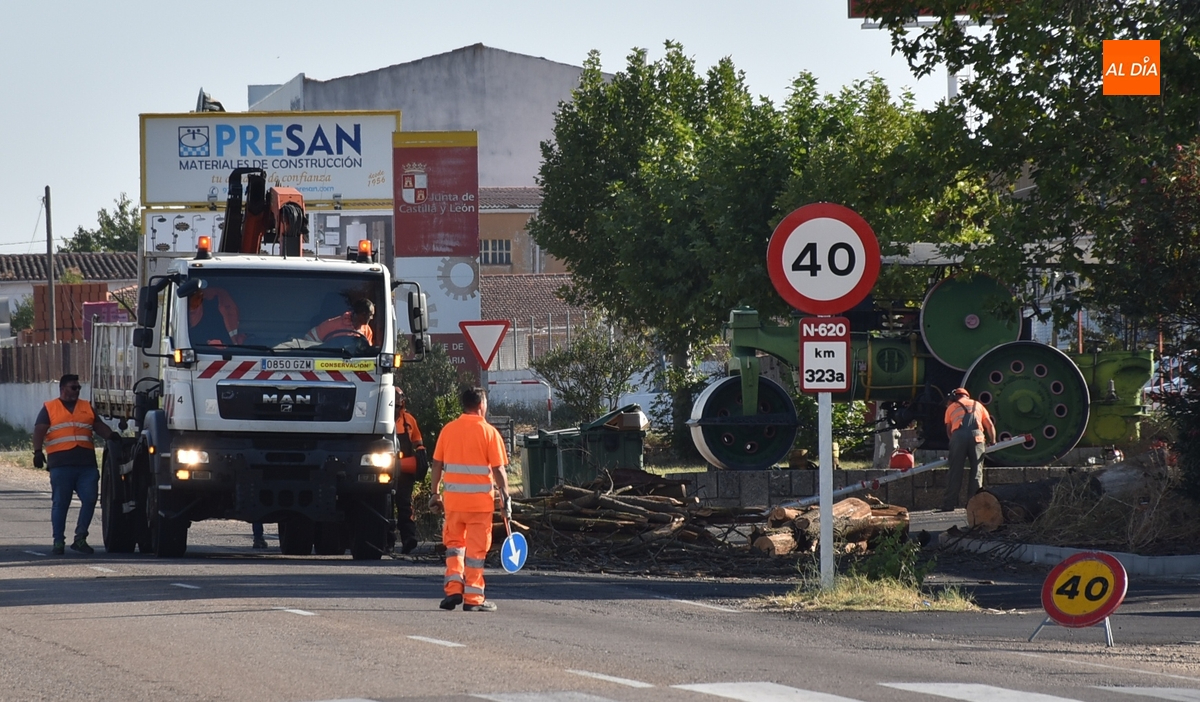 Puestas a punto con singulares desvíos las zonas verdes del Parque de Obras Públicas