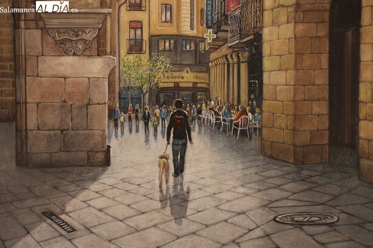 FOTOS | El periodista Antonio González dona su colección pictórica Paisajes Urbanos a la Diputación de Salamanca