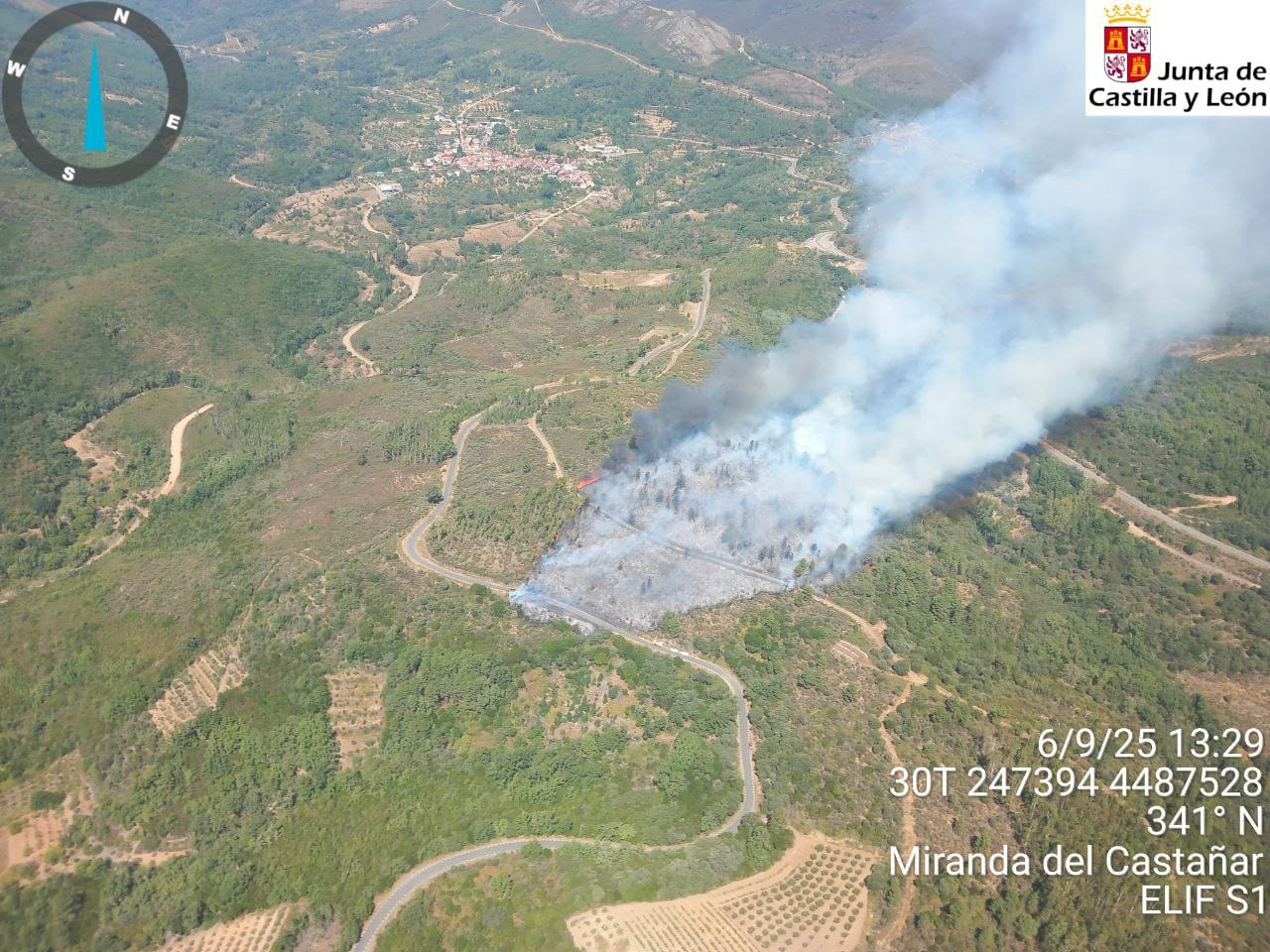 Extinguido el incendio de Garcibuey tras calcinar 6,78 hectáreas de matorral y arbolado