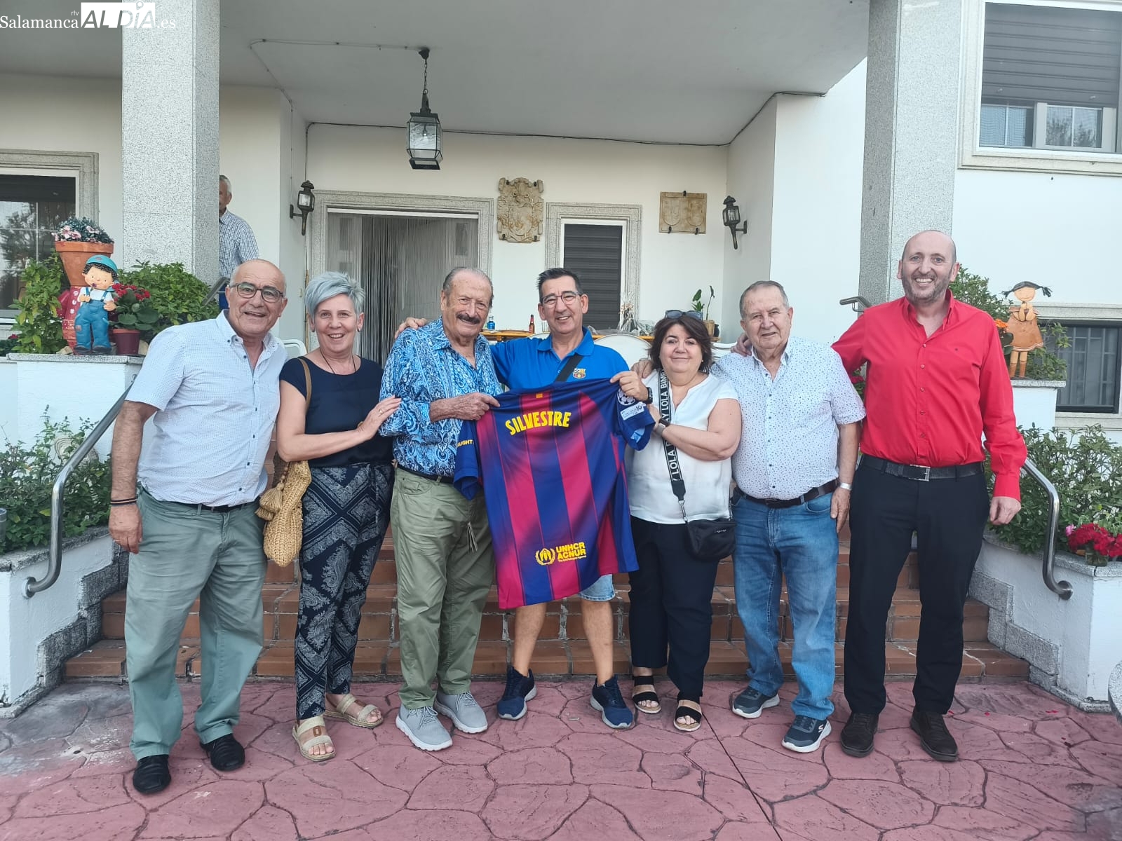 La Peña Barcelonista Salamanca rinde un emotivo homenaje al empresario salmantino Silvestre Sánchez Sierra