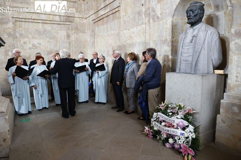 Salamanca rinde homenaje a Unamuno en el 91 aniversario de su histórica jubilación