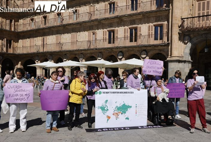 El Movimiento Feminista de Salamanca exige blindar el derecho al aborto en la Constitución ante el riesgo de políticas antifeministas