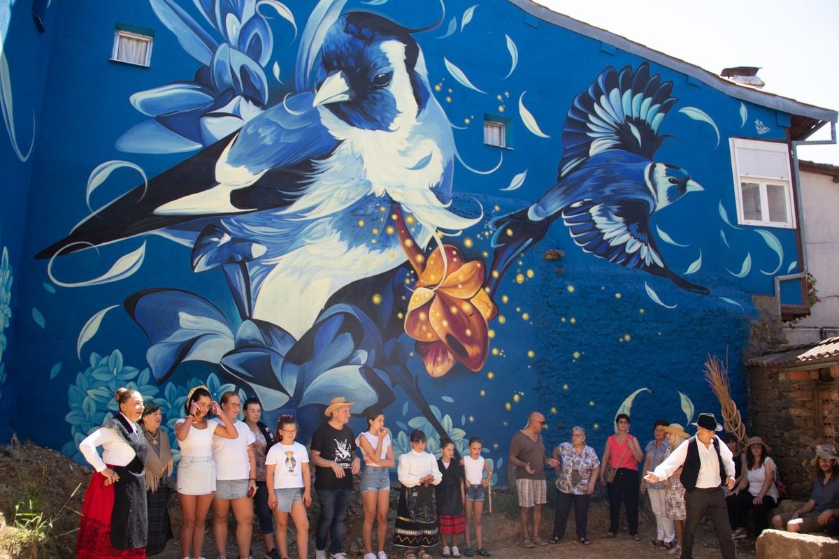 Garcibuey vuelve a la élite mundial del arte urbano: cuatro de sus murales compiten por ser el mejor del mundo (Fotos)