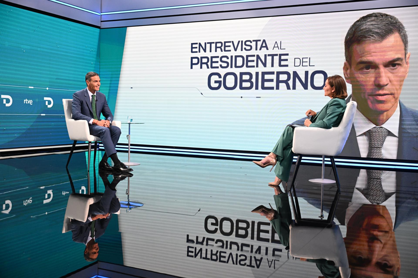 La entrevista de Pedro Sánchez fue seguida por 2.027.000 espectadores de media, un 18,5% de cuota de pantalla
