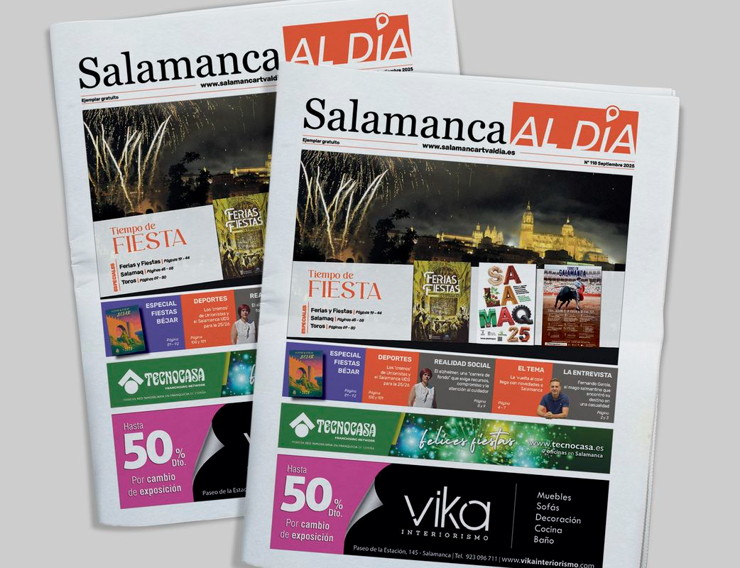 Este jueves sale a la calle el número de septiembre del periódico de papel SALAMANCA AL DÍA