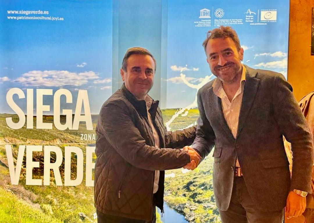 Siega Verde da la bienvenida al nuevo presidente de la Fundación Côa Parque de Portugal