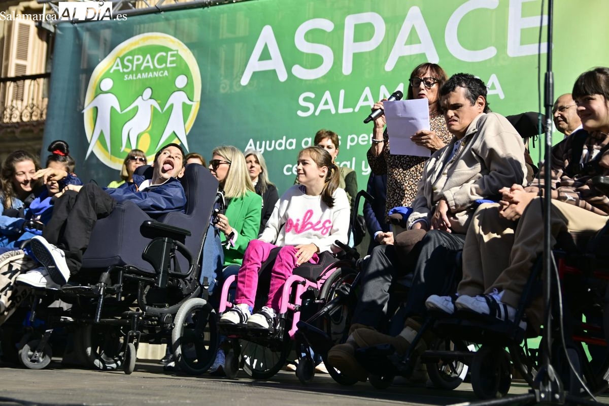 FOTOS | El grito de #YaToca resuena en Salamanca: ASPACE exige una ley estatal para la parálisis cerebral