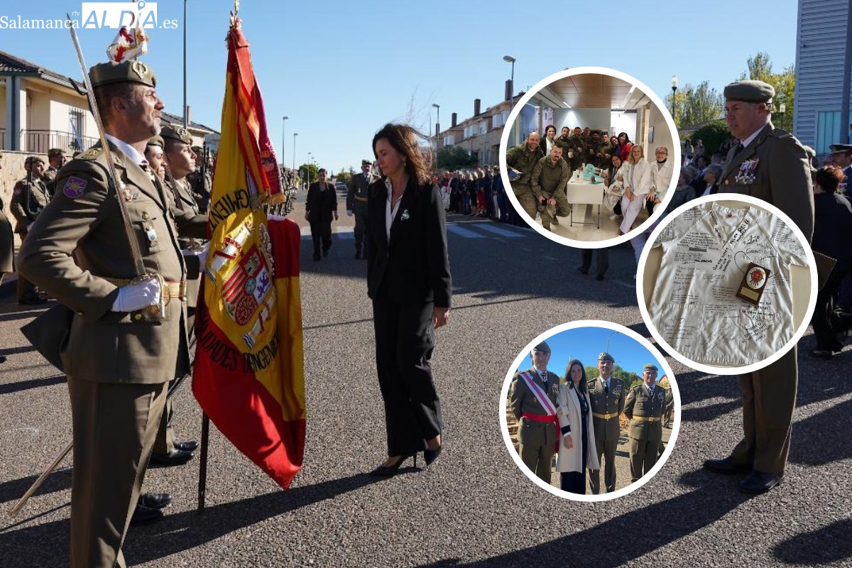 Del barro de la DANA a jurar bandera en Salamanca: la gratitud de una médica de Picanya a los soldados charros