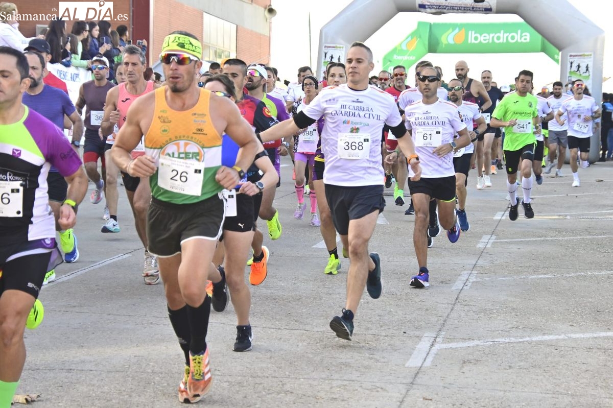 FOTOS | Jesús Prieto y Verónica Sánchez se imponen en la III Carrera Solidaria de la Guardia Civil de Salamanca