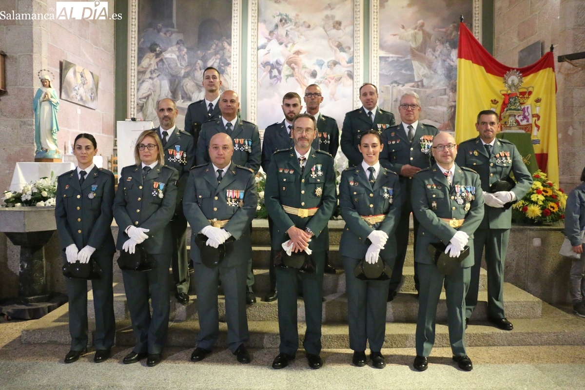 El capitán de la Guardia Civil en Vitigudino ensalza los valores del Cuerpo en el día del Pilar