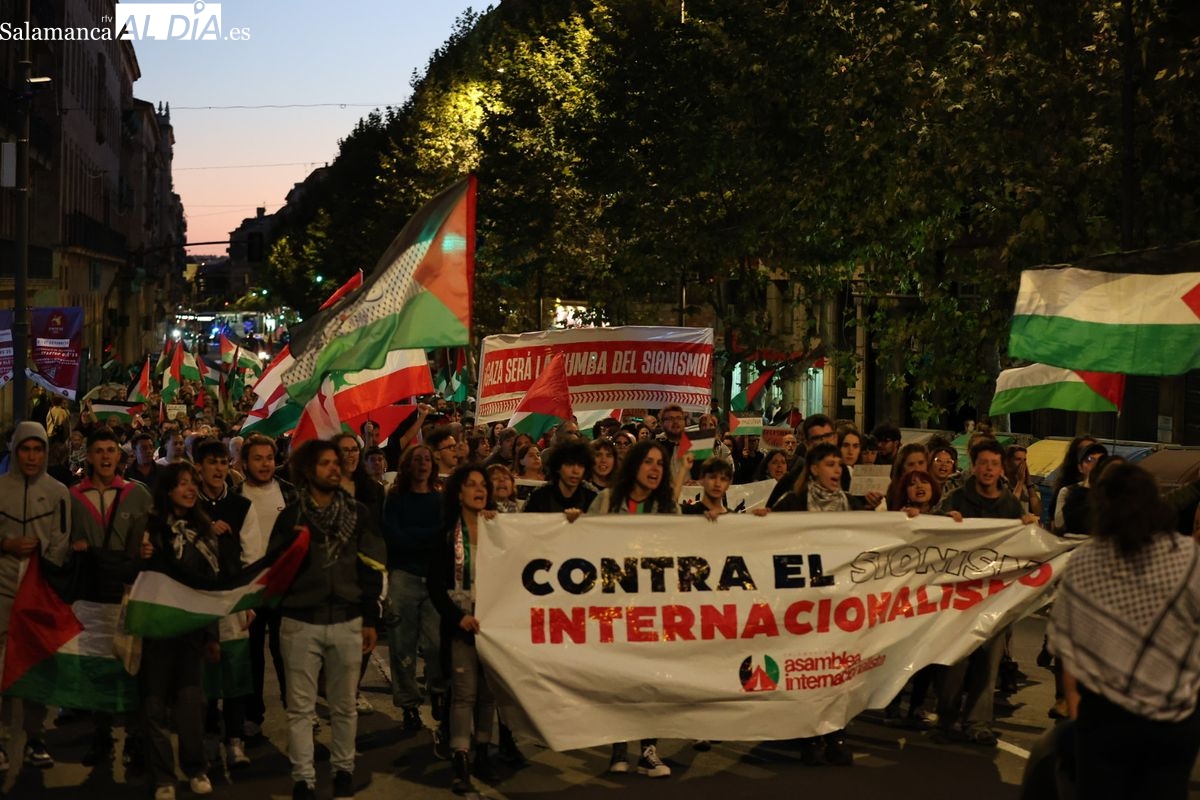 VÍDEO Y FOTOS | Salamanca vuelve a clamar por Palestina: No es una guerra, es un genocidio